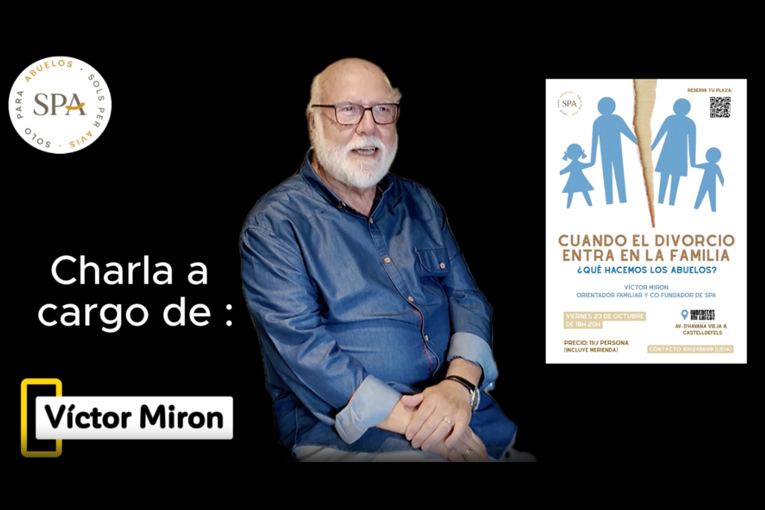 Víctor Miron, ponente de la charla SPA Cuando el divorcio entra en la familia